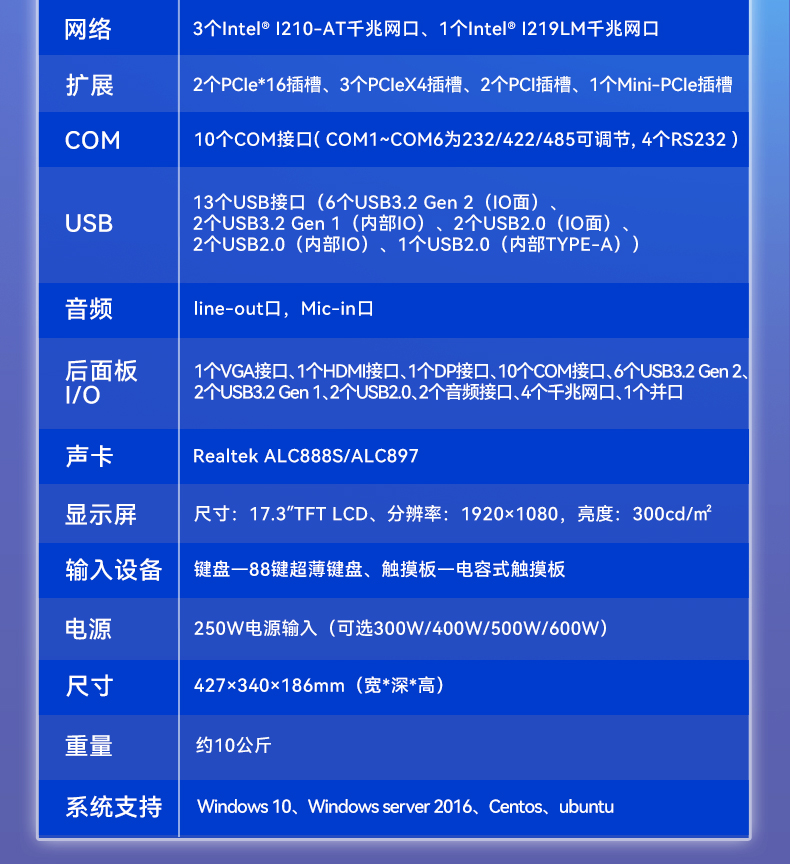 加固便攜機(jī),酷睿10代4網(wǎng)口W480芯片組,DTG-2772-WW480MA.jpg