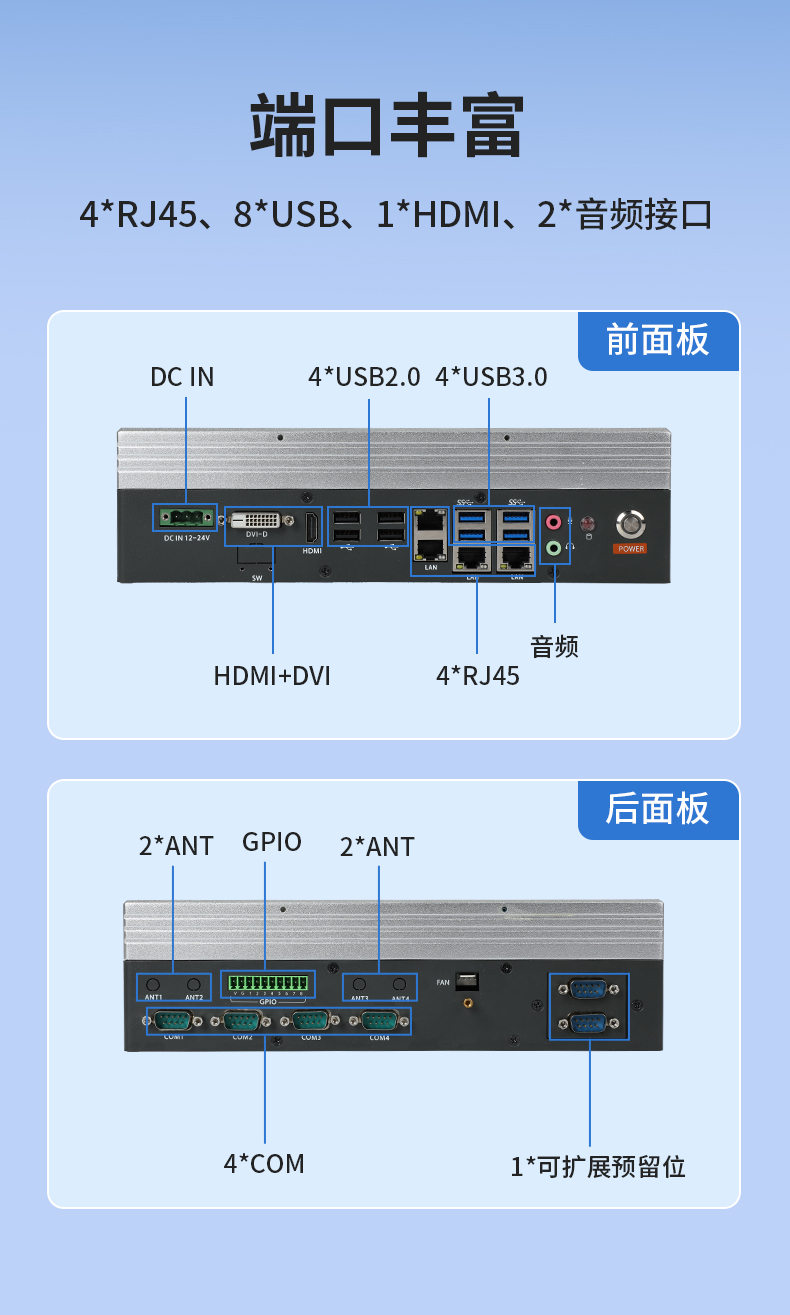 酷睿6-9代迷你嵌入式工控機,AGV機器人工控主機,DTB-3025-H110.jpg